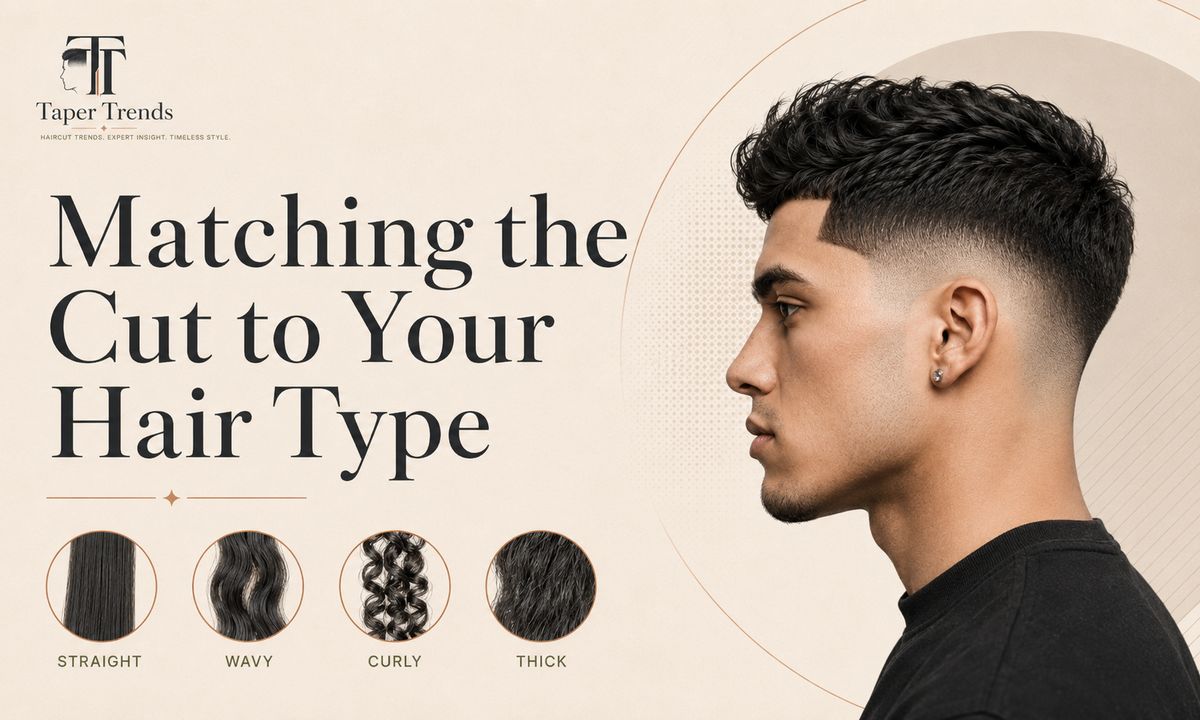 How a low mid taper fade is cut for different hair types — straight, wavy, curly, and thick hair.