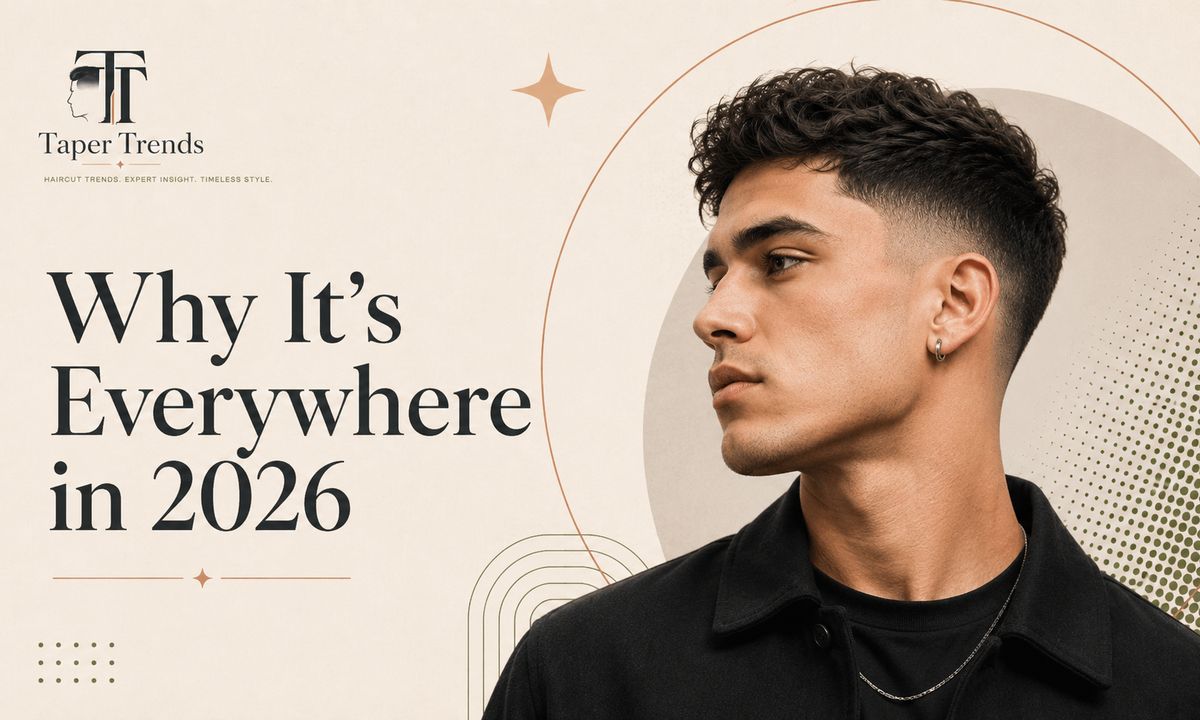 A low mid taper fade photographed from the side, showing the smooth matte, lived-in finish that defines the 2026 look.