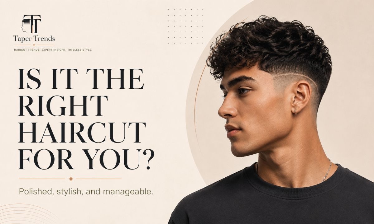 A young man with a clean, simple low taper fade design, an easy starting point for a first carved detail.