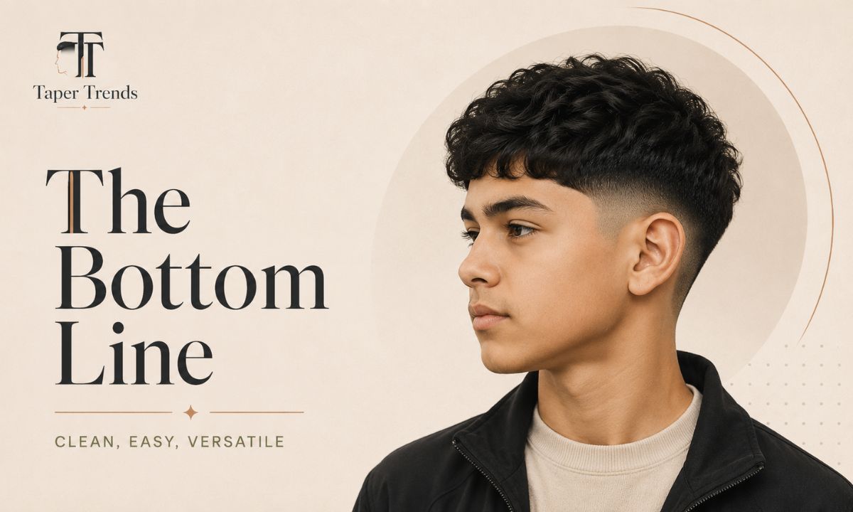 A finished low taper fade haircut on a boy — clean, modern, and easy to maintain for 2026.