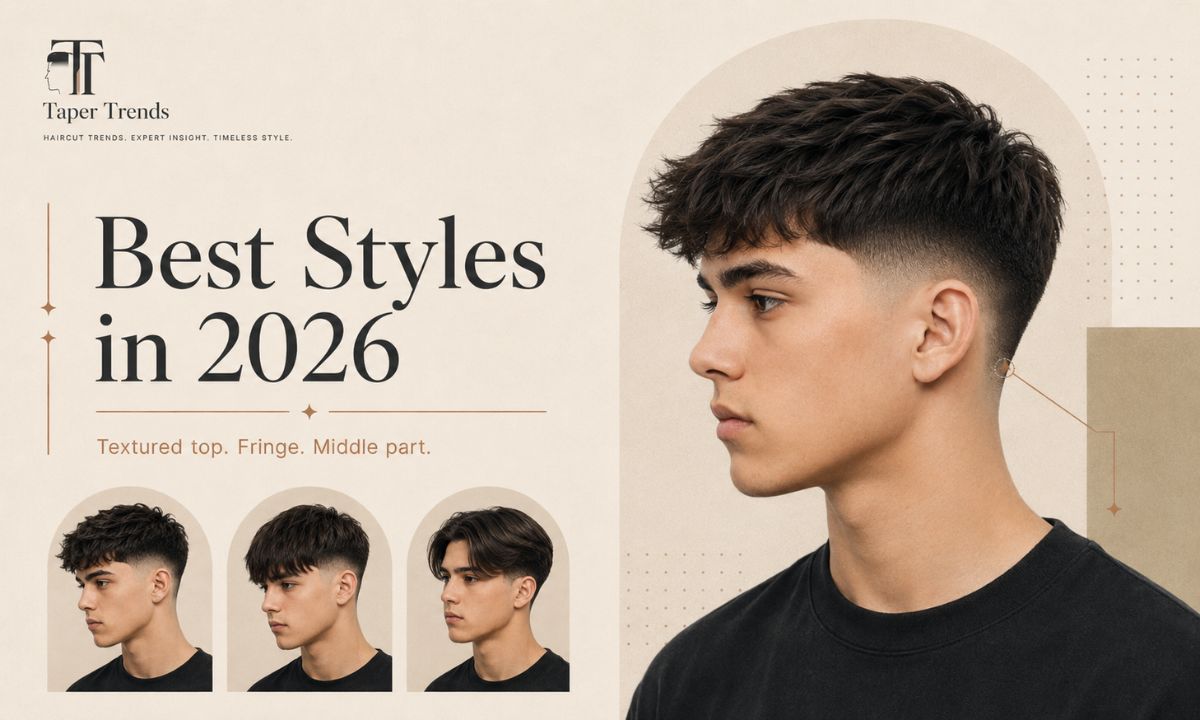 A range of 2026 low taper fade styles for boys with straight hair, leaning relaxed and natural.