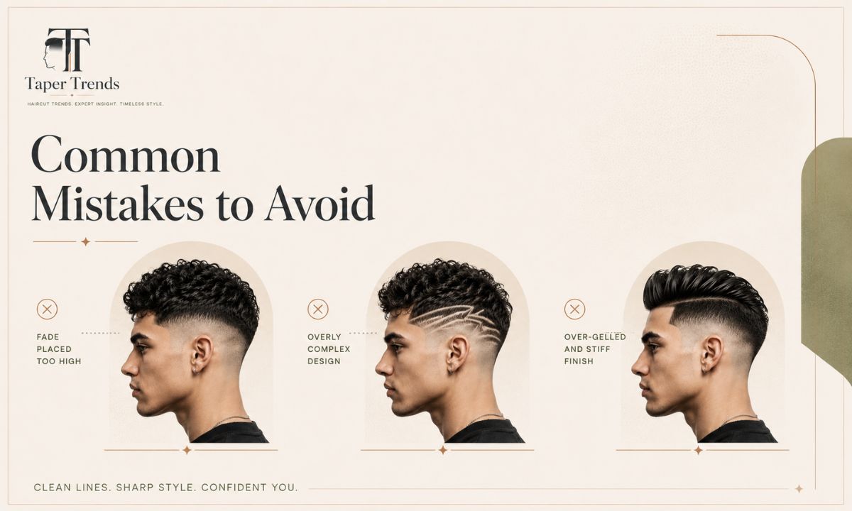 Common mistakes to avoid with haircut designs, including overly complex patterns that grow out uneven.